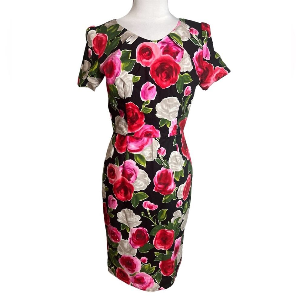 NWOT Siri San Francisco Rosemarie floral print sheath dress vintage inspired 4